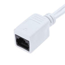 2pcs 180mm Power Over Ethernet Passive POE Cable Adapter Injector Splitter