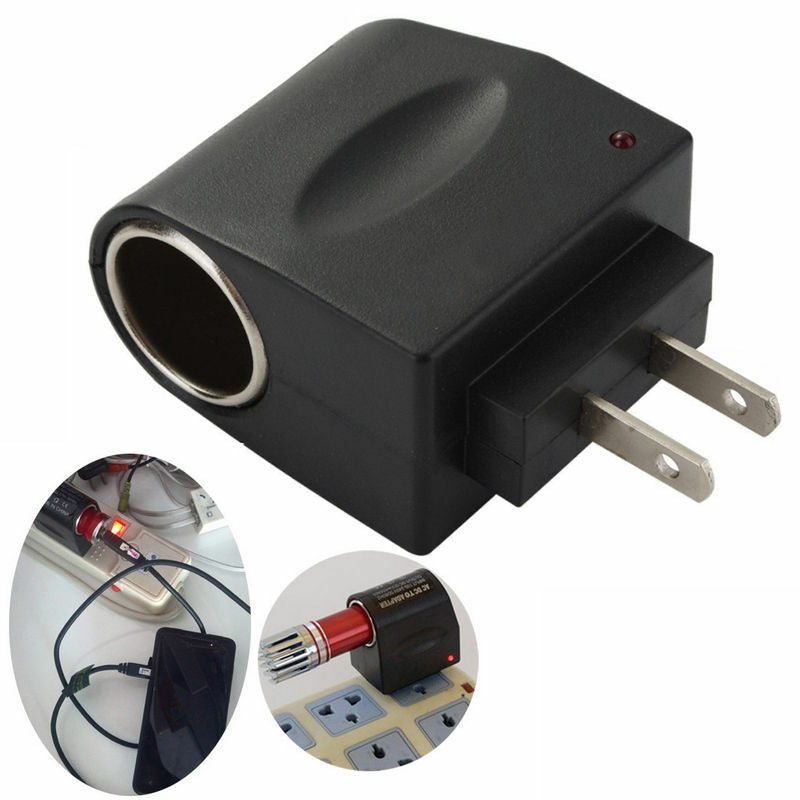 110V-220V AC Wall US Plug to 12V DC Car Charger Power Socket Converter Adapter