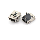 10x Mini USB Female 5 Pin Type B Right Angle xB Socket Connector 2 Legs DIY Z