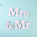 wedding birthday party decoration white letters mr & mrs wedding creative signLJ