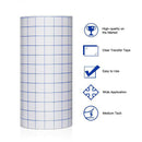 Adhesive Vinyl Transfer Paper Tape Roll Clear w/Blue Alignment Grid 30*100cm DIY