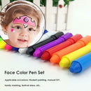 12 Color Body Paint Pastel Pen Face Crayon Non-toxic Halloween Party Makeup