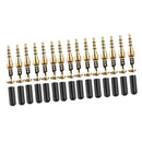Replacement Pack Of 15 TRS Plugs 3.5mm Solder Type DIY Audio Cable Headphone