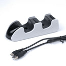 Dual Charging Station Dock w/4 USB-C Adapter for Playstation 5 Controller