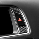 Carbon Fiber Hazard Light Switch Button Frame Trim for Audi Q5 2009-2017 LHD