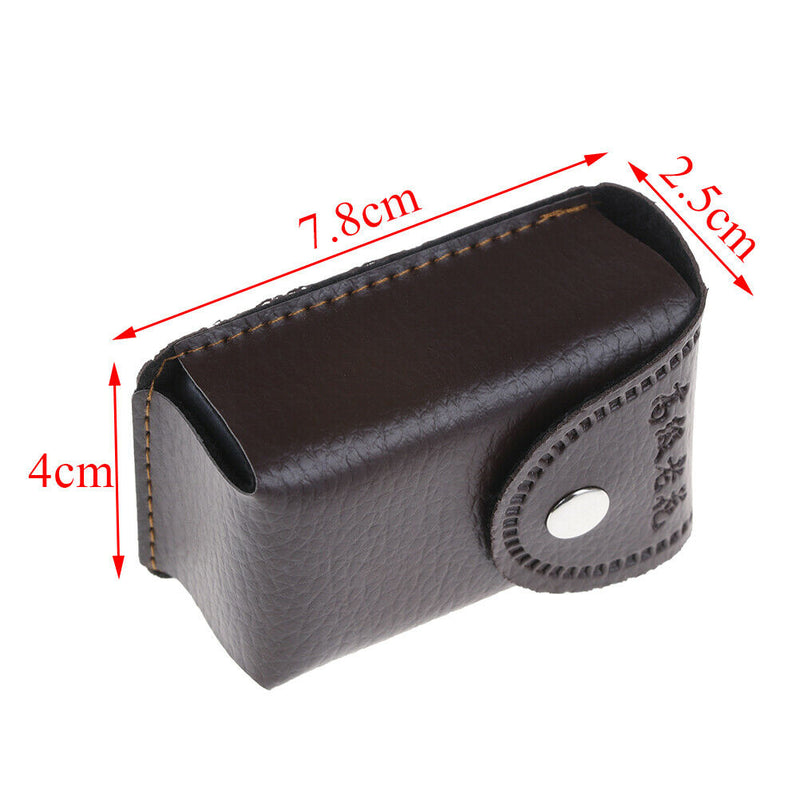 Faux Leather Press Buckle Folding Eyeglasses Case Glasses Box Presbyopic  Gw
