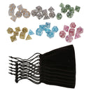 6X 7-Die Polyhedral Dice 16mm for  DND RPG Board Games