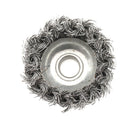 3â€ Knot Type Fine Wire Cup Brush Wheel 5/8" Arbor FITS 4-1/2" Angle Grinder B ME