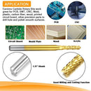 Carbide Wood Cutting Machine 1.0mm-2.0mm 10Pcs Left-Hand Corn Milling Cutte