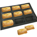 9 Cavity Silicone Bread Form Non Stick Mini Loaf Baking Pan Tray Tin Mold