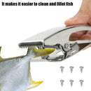 Stainless Steel Fish Fillet Clamp Deep-jaw Fish Tail Clip Screws AU Mountin O0H5