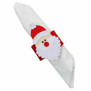 8pcs Christmas Napkin Rings Napkin Holder Party Banquet Dinner Table Decor K9L9