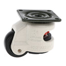 Foot Master Nylon Alloy Wheel Low Profile Leveling Caster Low Noise