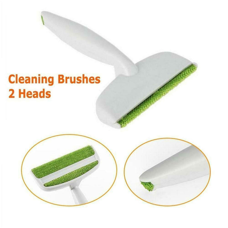 Pet Dog Fur Hair Lint Remover Clean Brush Wizard Double-Head Clothes Sofa Dust-