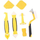 Caulking Tool Kit,Yellow Silicone Sealant Finishing and Replace Removal Too J8W7