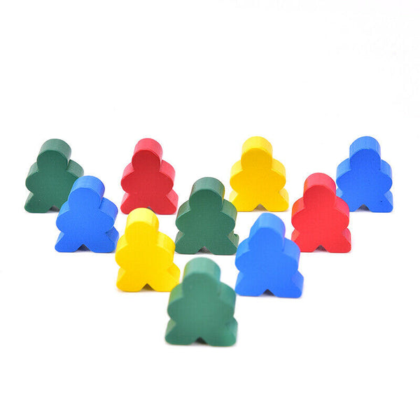 30 PCS Wooden Chess Mixed Color Standard Size For Board Game Accessor JR