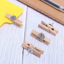 50* Favourde Push Pin with Wooden Clips Pushpins Tacks Board For Cork G0P8