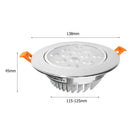 12 LED Ceiling Recessed Spotlight 12W Aluminum Living Bedroom Lighting Lamp