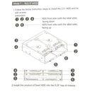 5.25 to 3.5 inches Computer Optical Bay Drive Slot Case Adapter Mounting