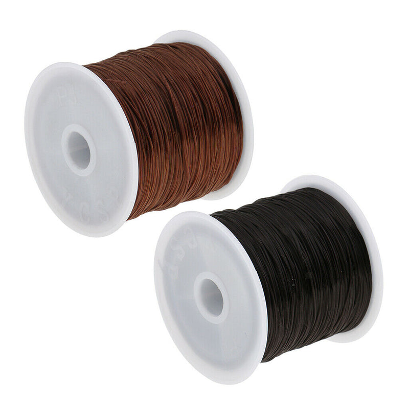 2 Pieces Wig Weave Hair Braids Thread Bracelet Necklace Sewing Cord Black +