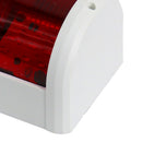 1Pcs Boat Marine LED Navigation Lights Marine Navigation Lamp, White Shell, Red