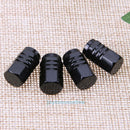 4pcs Black Wheel Tyre Tire Valve Stems Air Dust Cover Screw Caps Car Truck Bike