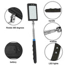 Car Retractable Telescopic Inspection Mirror Round Repair Pocket Tool Autom U6Y5