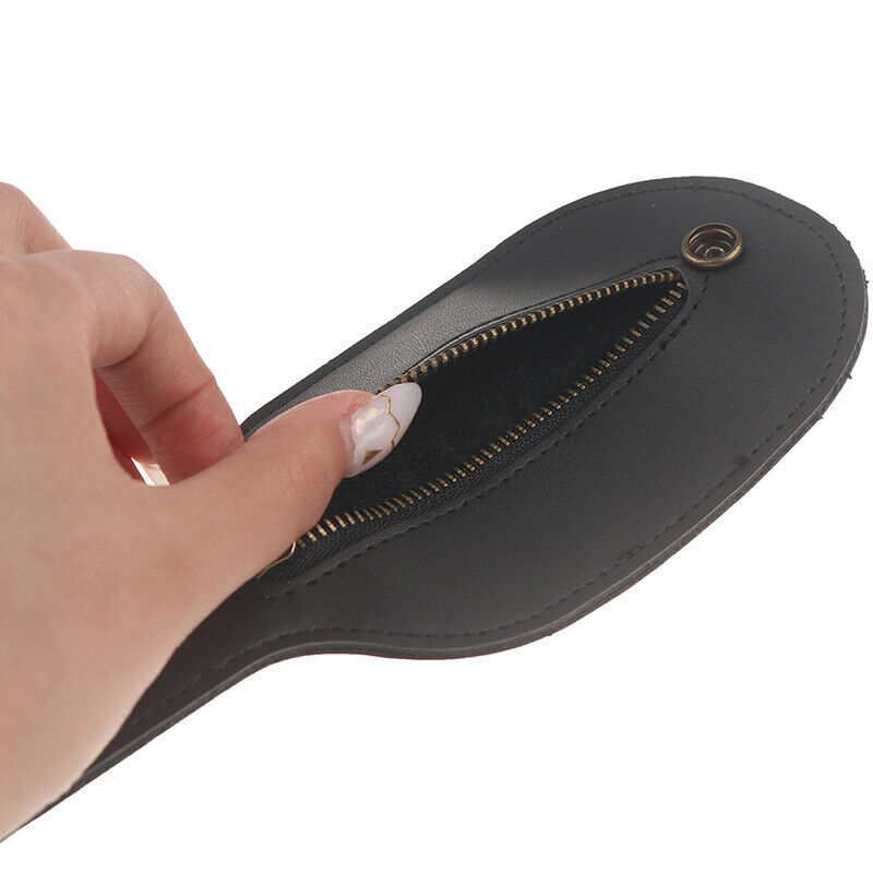 Leather Racket Sap Big Capacity Coin Purse Defense Multi Function Coin BagB G Kw
