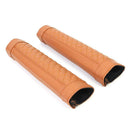 2pcs Car Seat Belt Covers PU Leather Shoulder Protection Pad (Light Brown) A