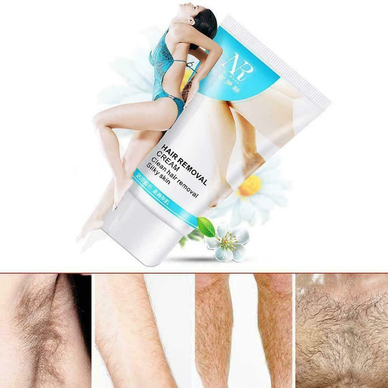 Unisex Leg Pubic Body Facial Smooth Skin Hair Removal 60gau Soft Painless C W9C4