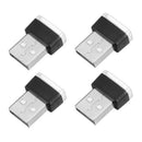 4pcs Mini USB LED Car Ambient Light Auto Interior Lighting Decorative Lamp