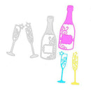 1PC Wine Bottle Metal Cutting Die For Photo Album Paper Cards Decor JR