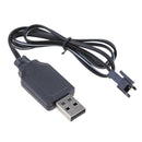 2Pcs USB To  Male To Female Battery Charging Cable Ni-Cd Ni-MH Adapter
