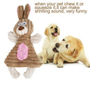 1pcs Dog Toys Pet Puppy Chew Squeaker Squeaky Plush Sound Cute Rabbit Stuff E5M3