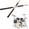 1 Pair 40cm Wooden Hot Rods Rute Jazz Drum Sticks Portable Lightweight