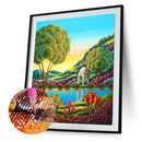 Full Round Drill Diamond Painting DIY Quiet Garden Rhinestone Picture Craft