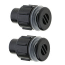 2x Aquarium Inlet Outlet Fitting Head Water Tube Fitting Connector Bulk Head