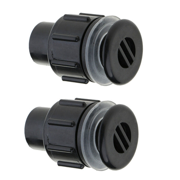 2x Aquarium Inlet Outlet Fitting Head Water Tube Fitting Connector Bulk Head