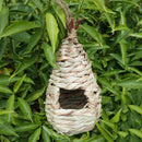 Natural grass of woven hanging Birdhouse nest birds house of straw bird hou A8Z6
