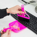 Mini Broom Dustpan Brush Set Soft Cleaning Sweeper Hand Dust Pan For Key M&O