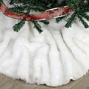 Christmas Tree Skirt ,1pc White Carpet Christmas Tree Skirt Base Floor Mat