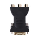 24+5Pin DVI Male to 3 RCA Female Port A/V Converter Adapter Cable Connector