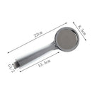 ABS Pressurized Plastic Electroplating Round Handheld Shower Head Lightweight
