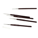 16pcs 0.5mm-2.5mm Aluminum Crochet Needle Micro Hooks Kit Braids Needle #