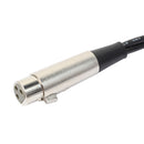 3P XLR Female Jack to Dual 2 Male Plug Y Splitter Adapter Cord Cable 1Ft