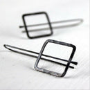 New Long Drop Geometric Square Earrings  Geometric Dangle Earrings Cos Style Hn