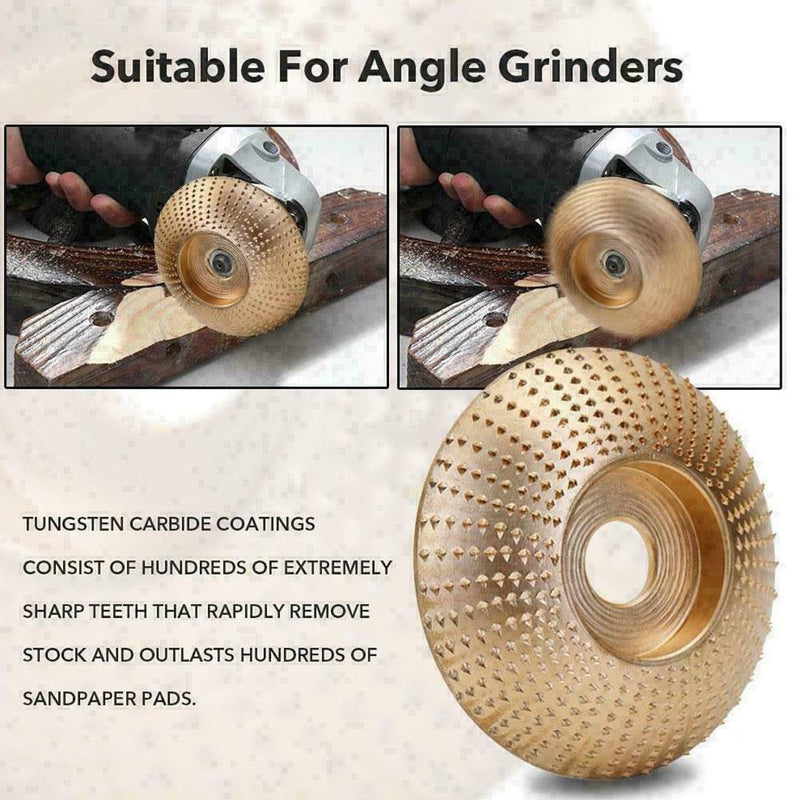 Tungsten Carbide Grinding Wheel Wood Sanding Carving Grinder Disc Tools Ang G3B3