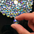 100X AB CRYSTAL GLASS OCTAGONAL Spacer BEAD DIY CHANDELIER PART SUNCATCHER