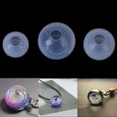 3pcs transparent ball 20/25/30mm pendant mold set silicone mold DIY jwelry make&