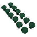 48x Green Plastic Cane End Caps Safety Cane End Caps Bamboo Protectors